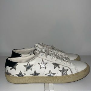 Saint Laurent Low Top Star Court Leather Sneakers- Size 39